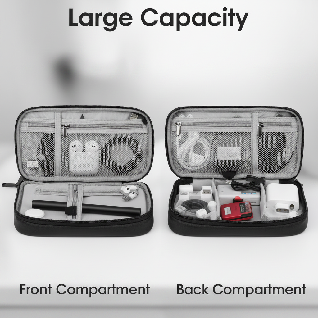 Travel Cable Organizer Case