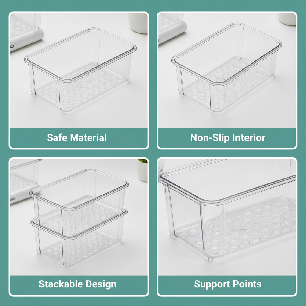 13 Pcs Clear Plastic Drawer Organizer Set