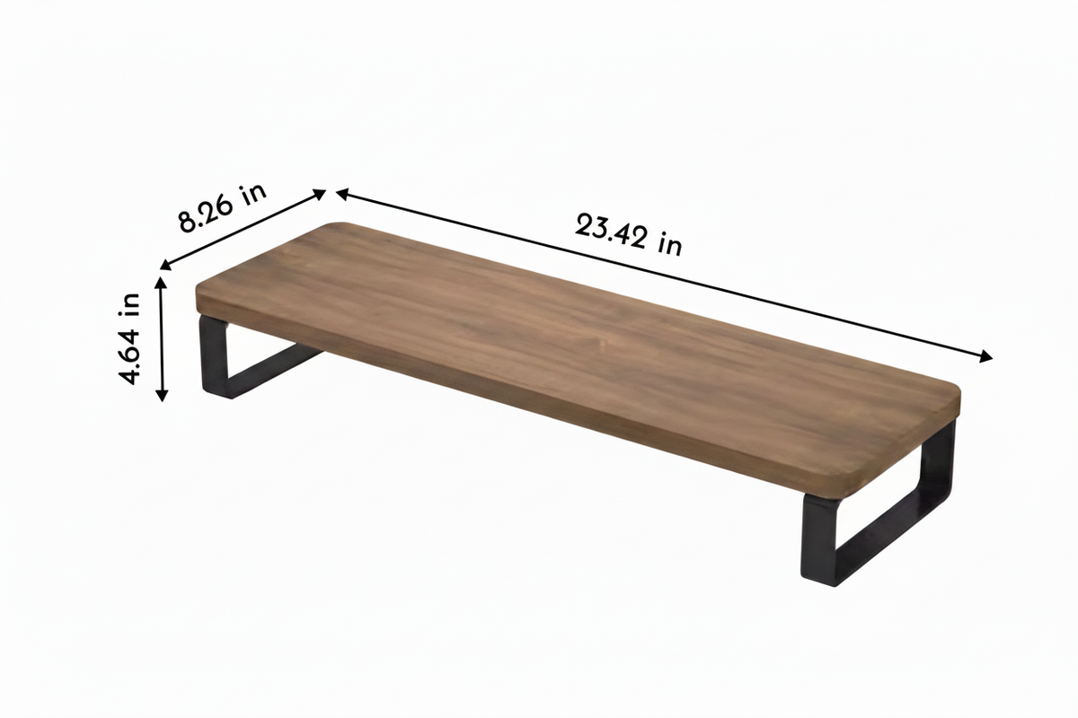 Desktop monitor stand with dimensions