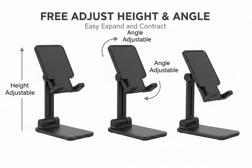 Free adjust height and angle feature