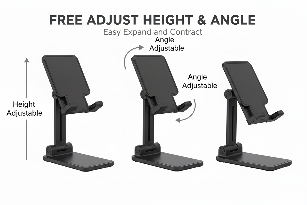 Free adjust height and angle feature