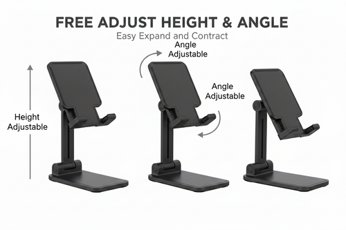 Free adjust height and angle feature